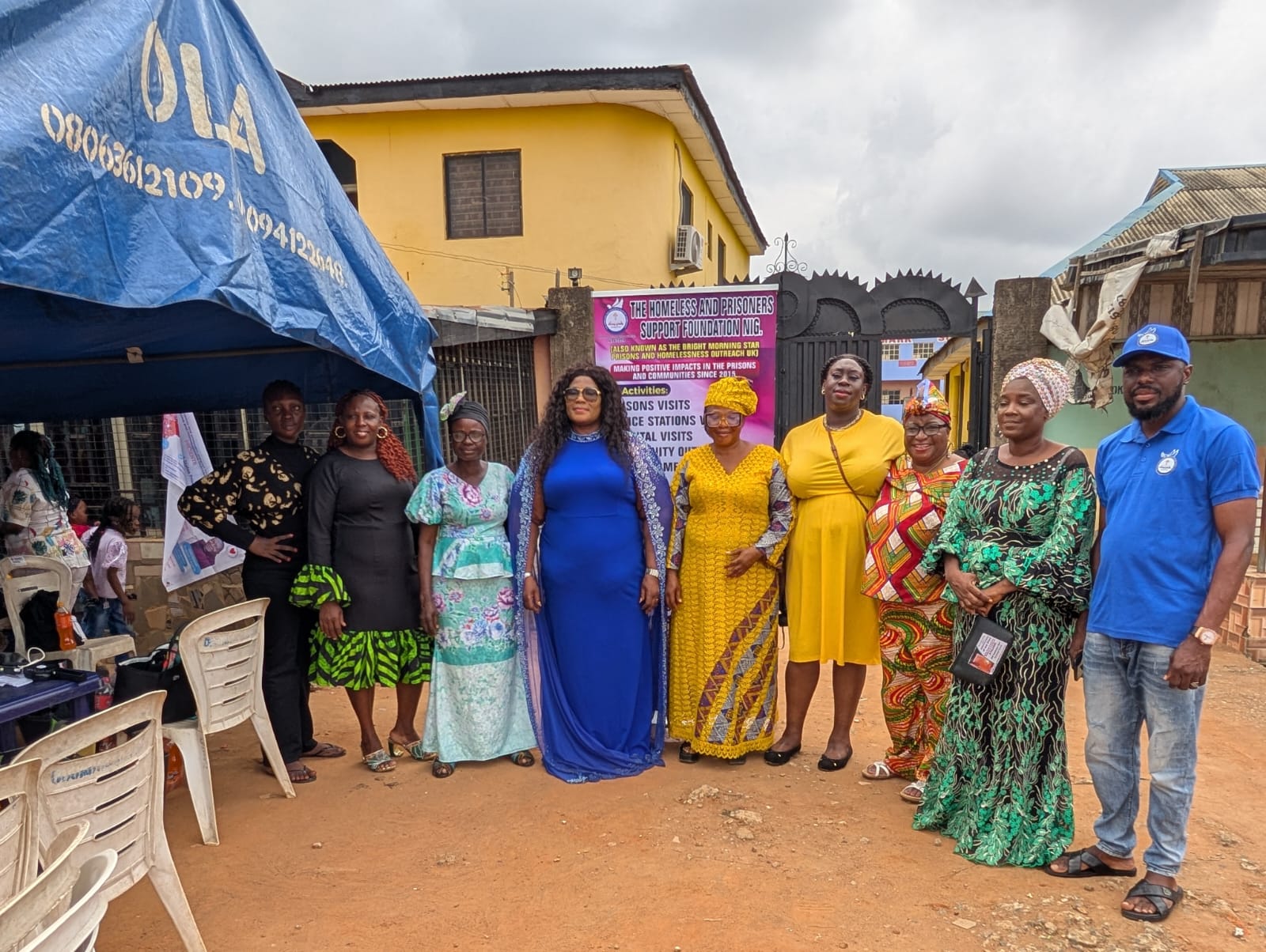 Ayobo Team with Community Members